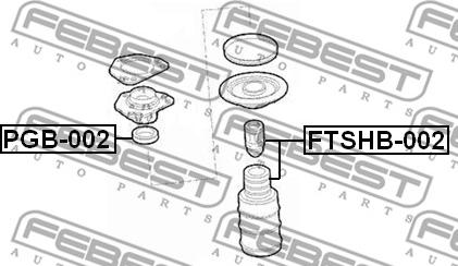 Febest FTSHB-002 - Dammskyddsats, stötdämpare xdelar.se