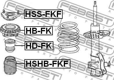 Febest HB-FK - Rullager, fjäderbenslager xdelar.se