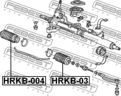 Febest HRKB-004 - Bälgar, styrsystem xdelar.se