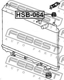 Febest HSB-064 - Montering, kylare xdelar.se