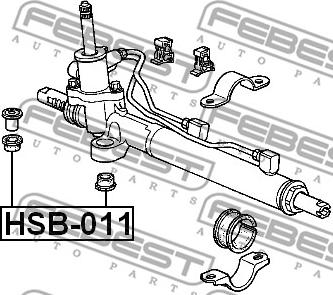 Febest HSB-011 - Bussning, styrväxel xdelar.se