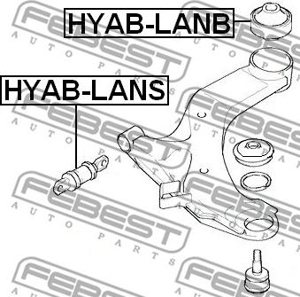 Febest HYAB-LANB - Länkarmsbussning xdelar.se