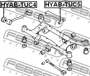 Febest HYAB-TUC5 - Länkarmsbussning xdelar.se