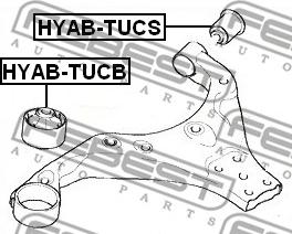 Febest HYAB-TUCB - Länkarmsbussning xdelar.se