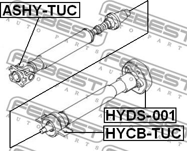 Febest HYCB-TUC - Upphängning, kardanaxel xdelar.se