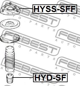 Febest HYSS-SFF - Fjäderbens-stödlager xdelar.se