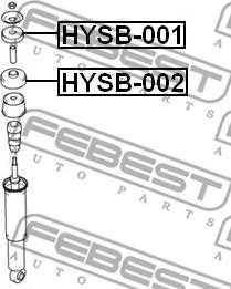 Febest HYSB-002 - Distanshylsa, stötdämpare xdelar.se