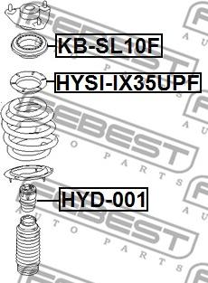 Febest HYSI-IX35UPF - Rullager, fjäderbenslager xdelar.se