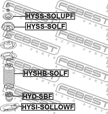 Febest HYSS-SOLF - Fjäderbens-stödlager xdelar.se