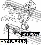 Febest KAB-037 - Länkarmsbussning xdelar.se