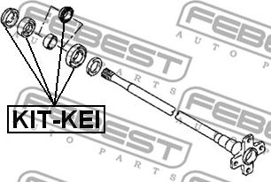 Febest KIT-KEI - Drivaxellager xdelar.se