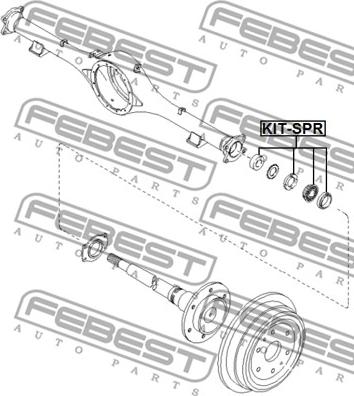 Febest KIT-SPR - Drivaxellager xdelar.se