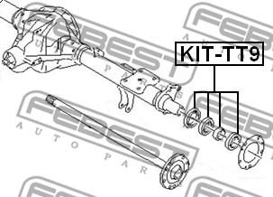 Febest KIT-TT9 - Drivaxellager xdelar.se