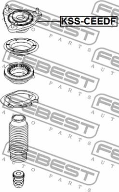 Febest KSS-CEEDF - Fjäderbens-stödlager xdelar.se