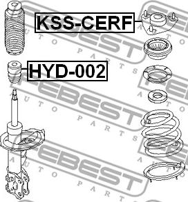 Febest KSS-CERF - Fjäderbens-stödlager xdelar.se