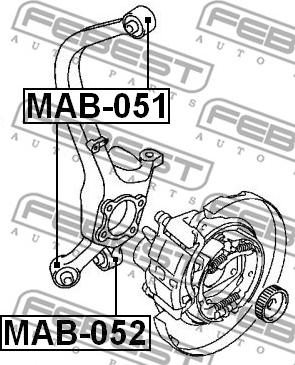 Febest MAB-052 - Länkarmsbussning xdelar.se