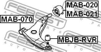 Febest MAB-070 - Länkarmsbussning xdelar.se