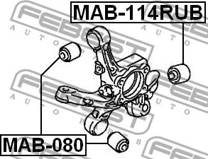 Febest MAB-114RUB - Länkarmsbussning xdelar.se