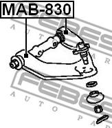 Febest MAB-830 - Länkarmsbussning xdelar.se