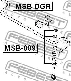 Febest MSB-009 - Reparationssats, stabilisatorkopplingsstång xdelar.se