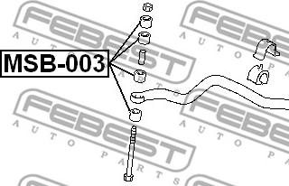 Febest MSB-003 - Montering, axelstag xdelar.se