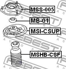 Febest MSI-CSUP - Fjäderbricka xdelar.se