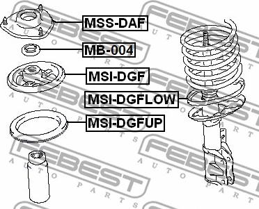 Febest MSS-DAF - Fjäderbens-stödlager xdelar.se