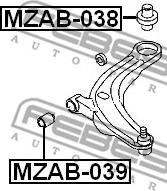 Febest MZAB-039 - Länkarmsbussning xdelar.se