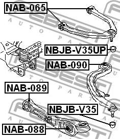 Febest NAB-065 - Länkarmsbussning xdelar.se