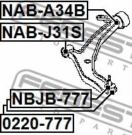 Febest NAB-A34B - Länkarmsbussning xdelar.se