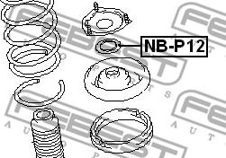 Febest NB-P12 - Rullager, fjäderbenslager xdelar.se