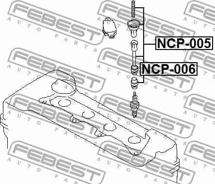 Febest NCP-006 - Kontakt, tändspole xdelar.se