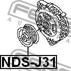 Febest NDS-J31 - Remskiva, generator xdelar.se