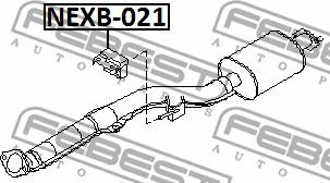 Febest NEXB-021 - Monteringssats, avgassystem xdelar.se