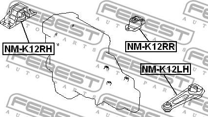 Febest NM-K12LH - Motormontering xdelar.se