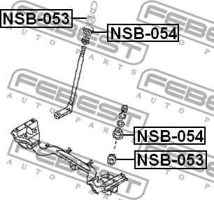 Febest NSB-053 - Bussning, styrstag xdelar.se