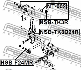 Febest NSB-TK3R - Montering, axelstag xdelar.se