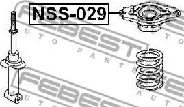 Febest NSS-029 - Fjäderbens-stödlager xdelar.se