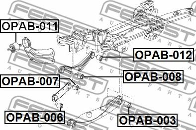 Febest OPAB-008 - Länkarmsbussning xdelar.se