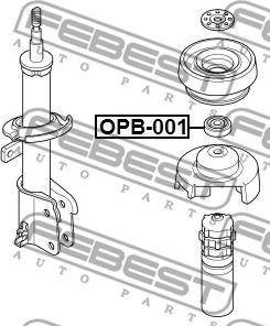 Febest OPB-001 - Rullager, fjäderbenslager xdelar.se