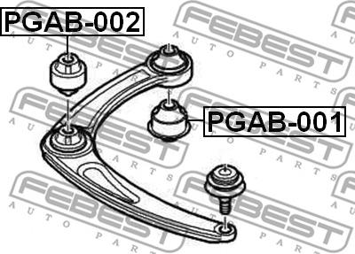 Febest PGAB-002 - Länkarmsbussning xdelar.se