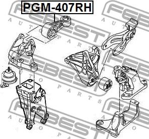 Febest PGM-407RH - Motormontering xdelar.se