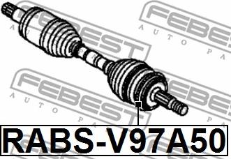 Febest RABS-V97A50 - Sensorring, ABS xdelar.se