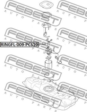 Febest RINGFL-009-PCS10 - Tätning, tankgivare xdelar.se