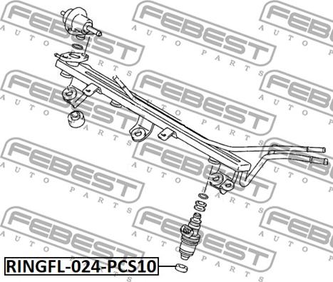 Febest RINGFL-024-PCS10 - O-ring, instrutning xdelar.se