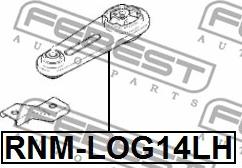 Febest RNM-LOG14LH - Motormontering xdelar.se