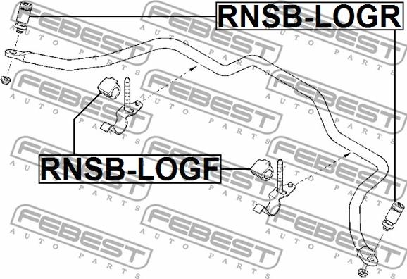 Febest RNSB-LOGR - Länk, krängningshämmare xdelar.se