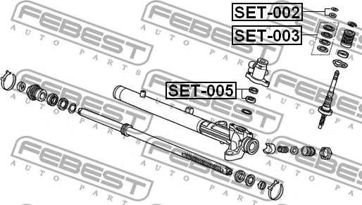 Febest SET-005 - Reparationssats, styrled axiell xdelar.se