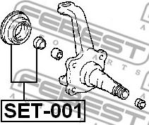 Febest SET-001 - Reparationssats, styrspindel xdelar.se