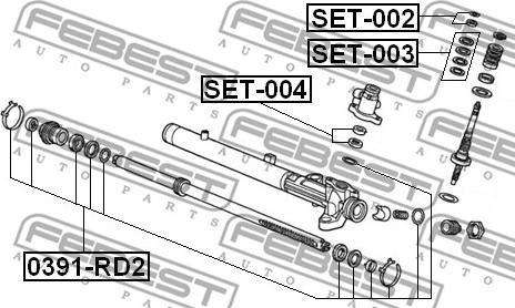 Febest SET-003 - Reparationssats, styrled axiell xdelar.se